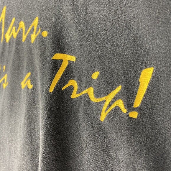 Vintage Mars Musicians Planet Shirt Mens Size L Black Music Store‎ Tee 90s Faded - Picture 3 of 15